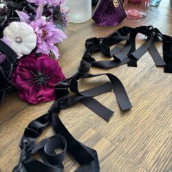 Velvet Bow Garland DIY